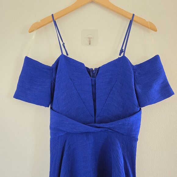 Revolve ELLIATT Lysander Dress in Cobalt sz XS Blue A-Line Mini RSP $290 NWOT - Picture 13 of 14